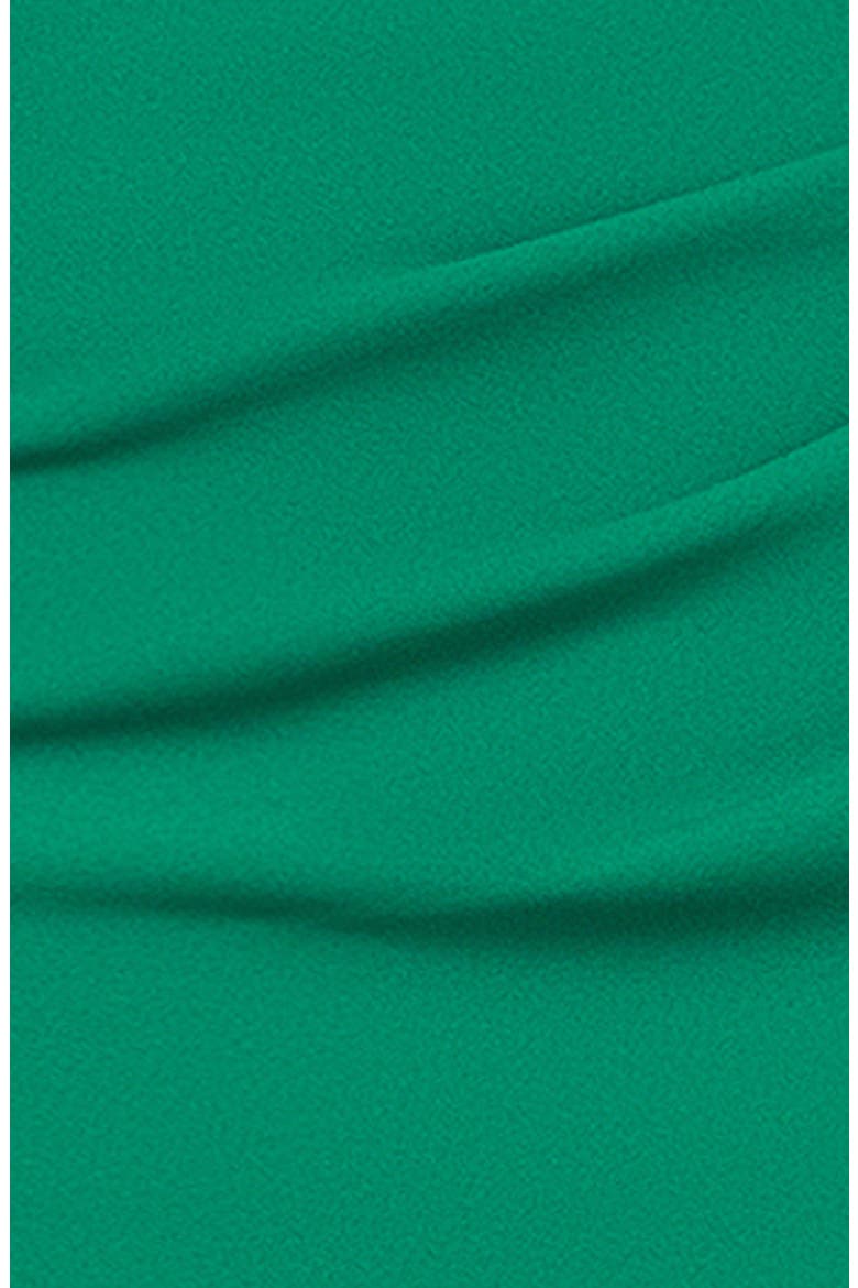 Ruched Strapless Scuba Gown, Alternate, color, GREEN