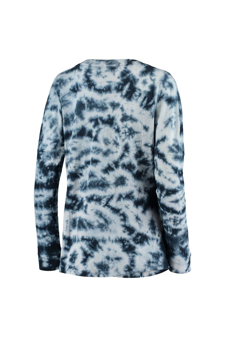 Women's New Era Navy New York Yankees Tie-Dye Long Sleeve T-Shirt, Alternate, color, Navy