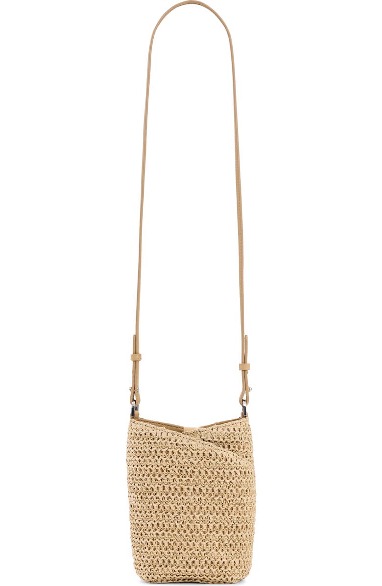 Desigual Straw Crossbody Bag, Alternate, color, Dark Beige