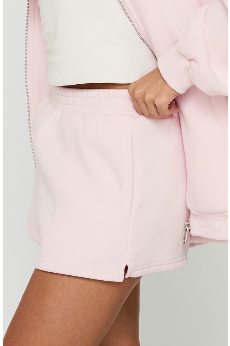 Rossalie Fleece Shorts, Alternate, color, PINK