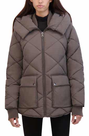 Kenneth Cole New York Diamond Quilted Hooded Jacket