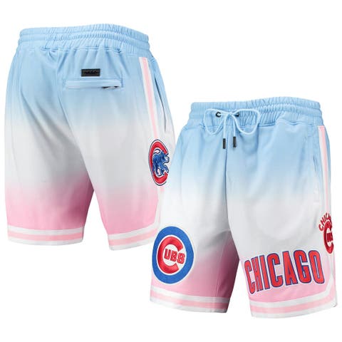 Men's Pro Standard Blue/Pink Chicago Cubs Team Logo Pro Ombre Shorts