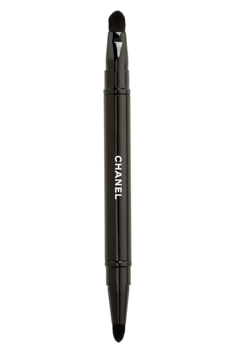 LES PINCEAUX DE CHANEL Retractable Dual-Ended Eye-Contouring Brush N°201, Main, color, NO COLOR