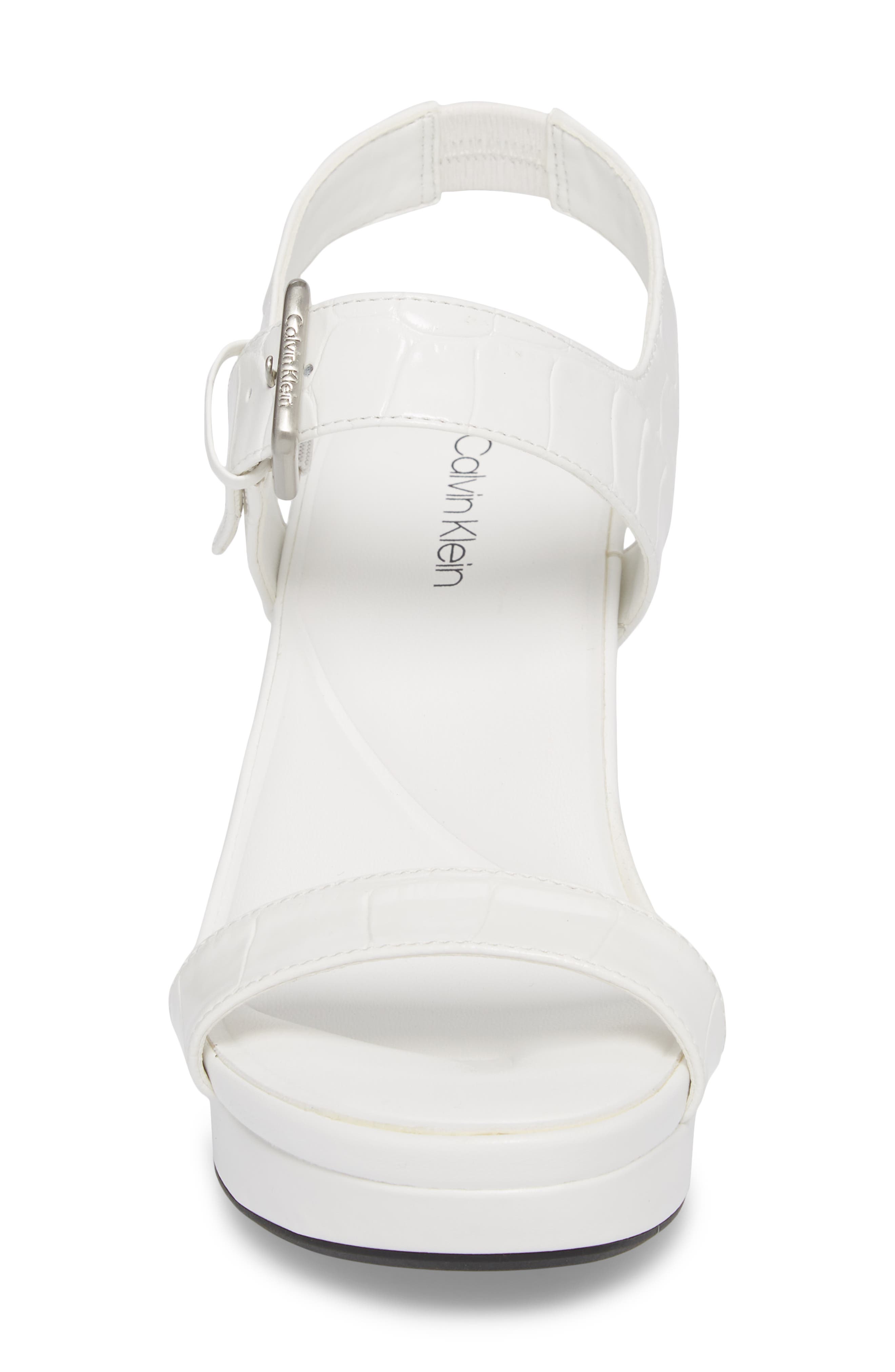 Jacie Wedge Sandal, Alternate, color, PLATINUM WHITE PRINT LEATHER