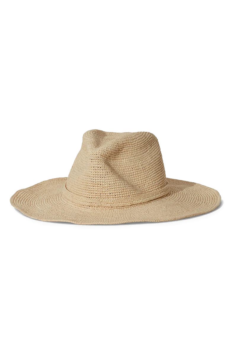 Janessa Leoné Sacha Straw Cowboy Hat, Main, color, Natural