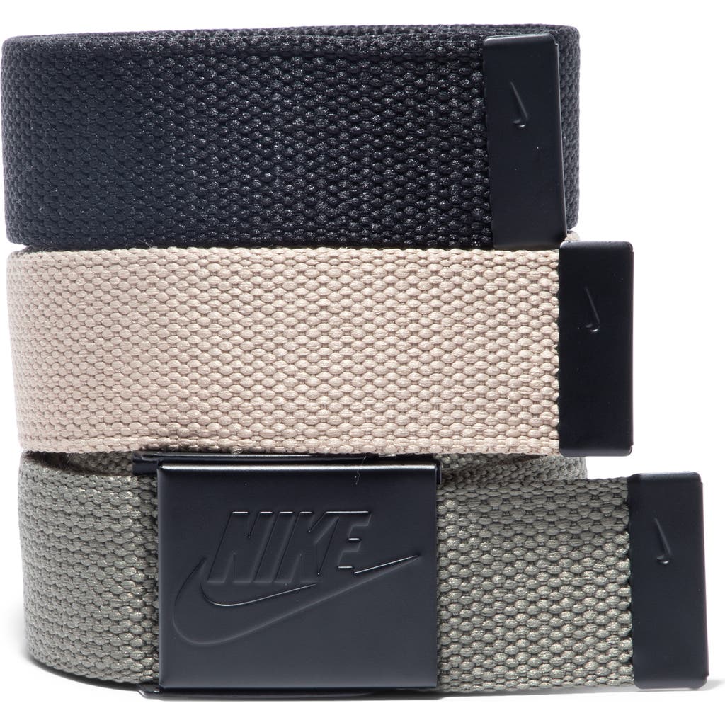 Nike Set Of 3 Webbed Belts