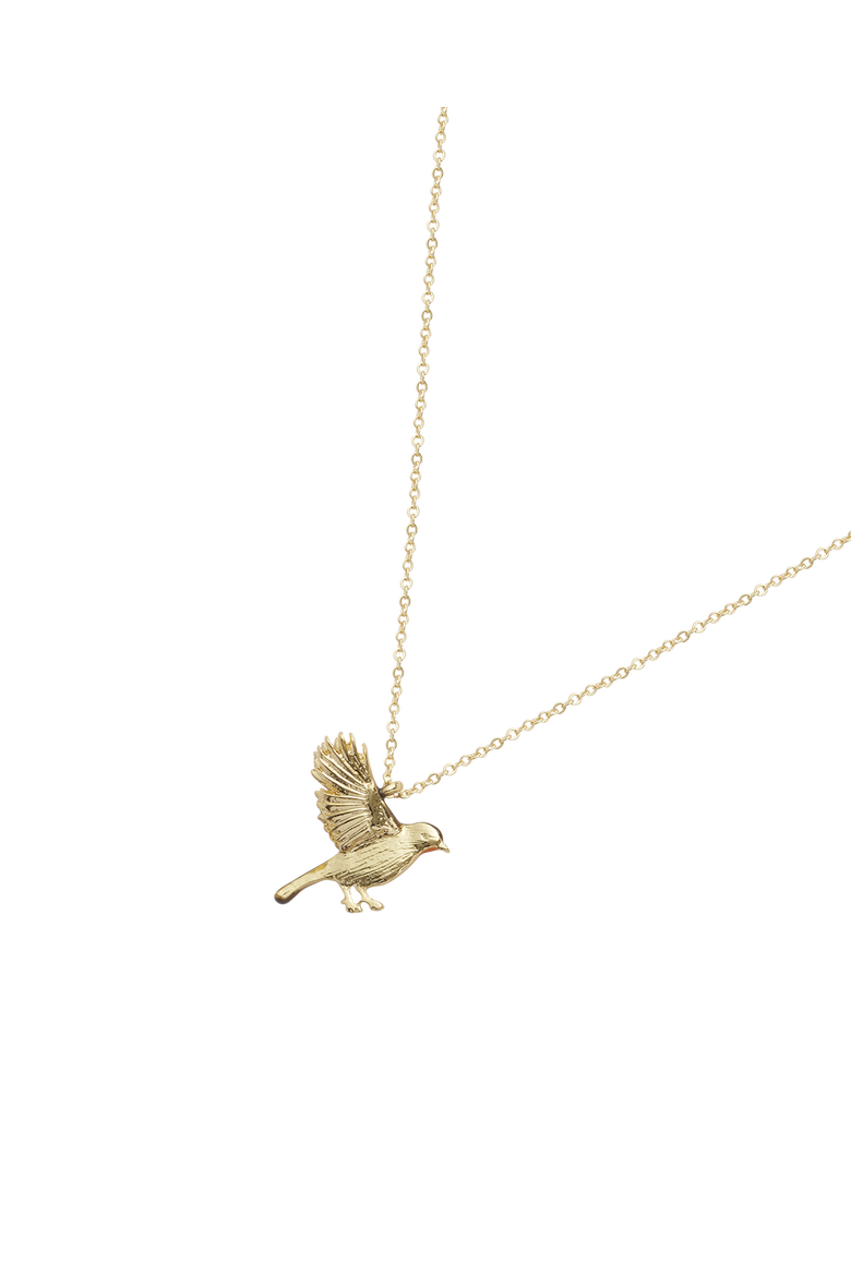 Flying Robin Enamel  Necklace, Alternate, color, Multi & Gold