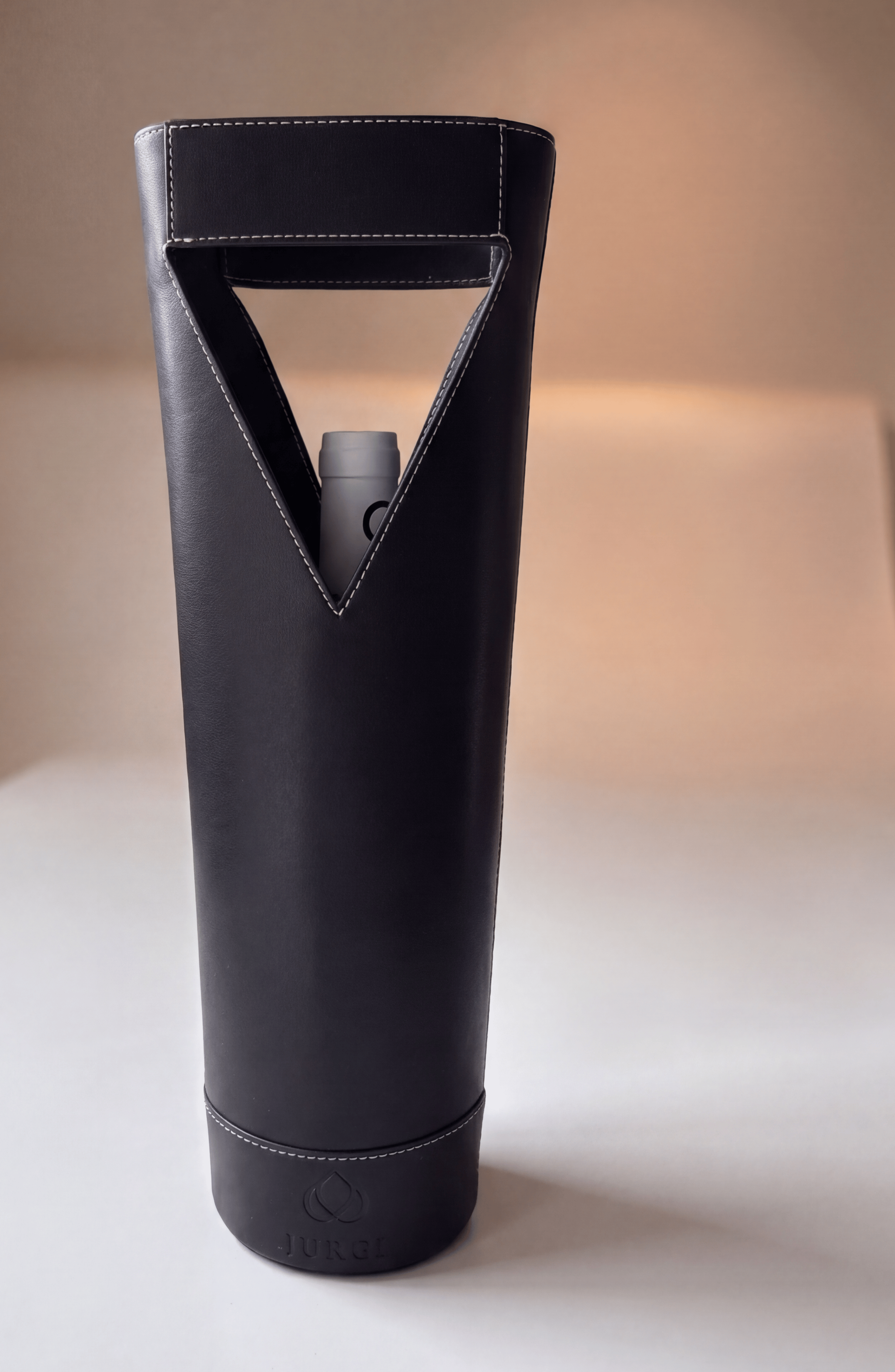 Wine and Champagne Carrier in Leather, Alternate, color, Black