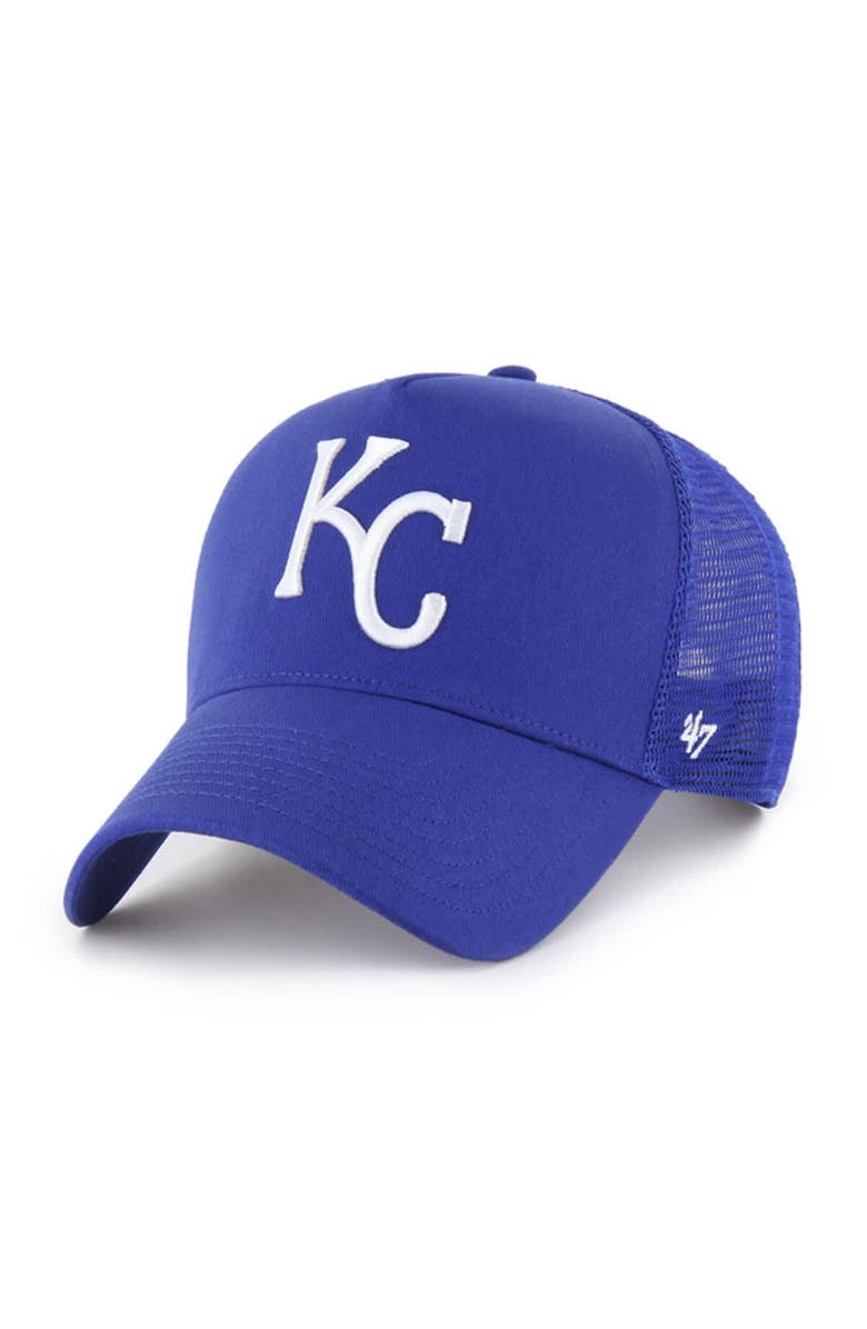 '47 Men's '47 Royal Kansas City Royals Ballpark Offside Adjustable Trucker Hat, Main, color, 