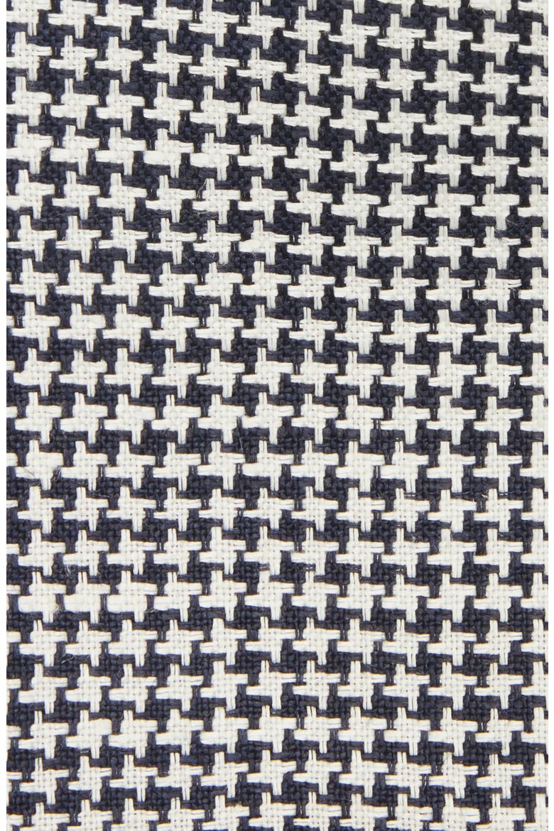 Houndstooth Cotton Pocket Square, Alternate, color, NAVY