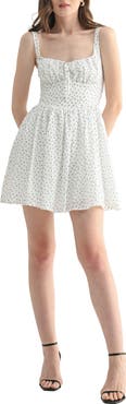 All in Favor Ditsy Cotton Minidress