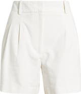 Open Edit Everyday Pleated Linen Blend Shorts