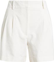 Open Edit Everyday Pleated Linen Blend Shorts