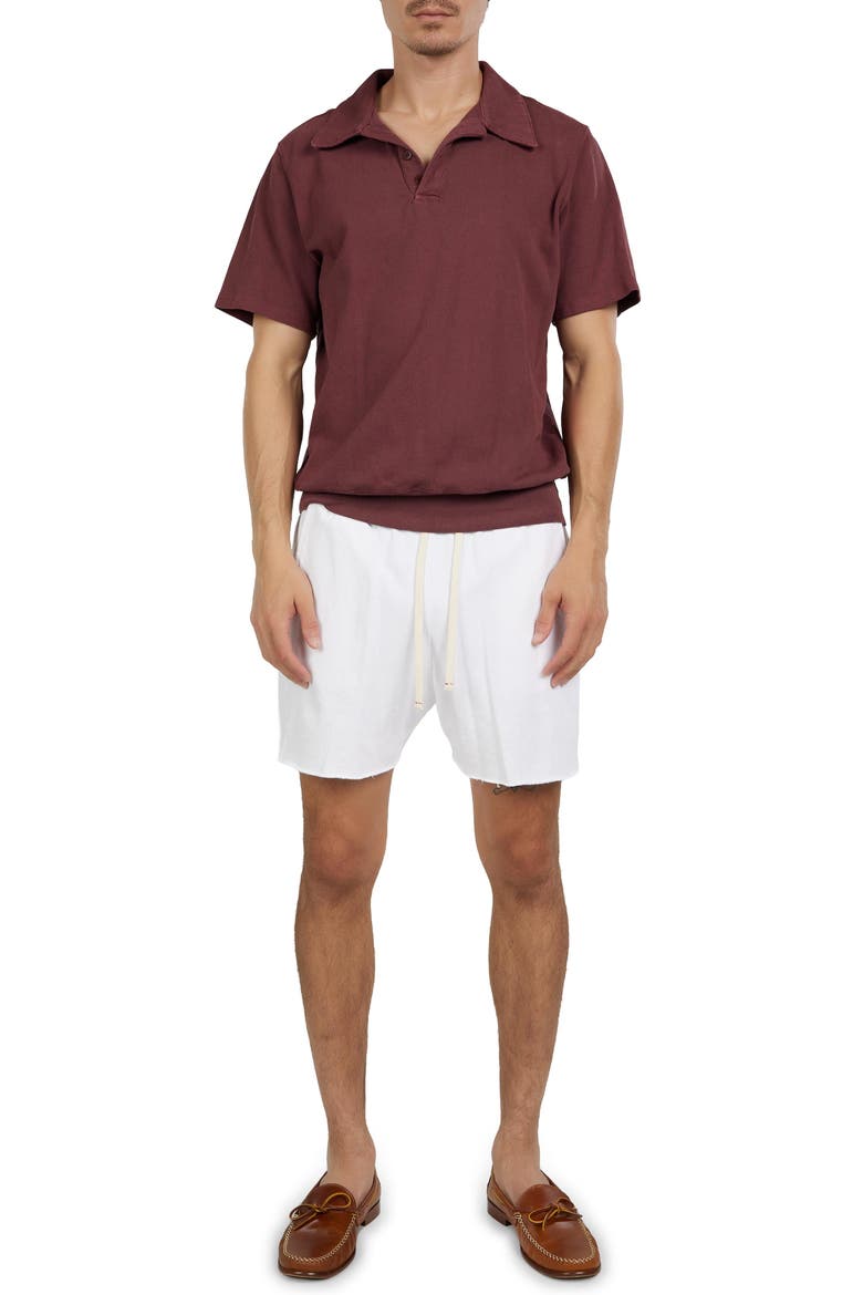 Pique Yacht Short, Alternate, color, White