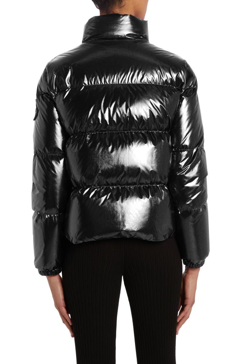 Moncler Meuse Laminated Nylon Down Jacket, Alternate, color, 