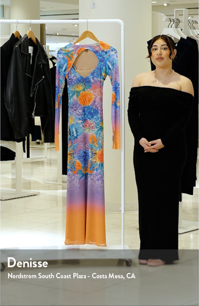 Cyr Print Two-Piece Maxi Dress, sales video thumbnail