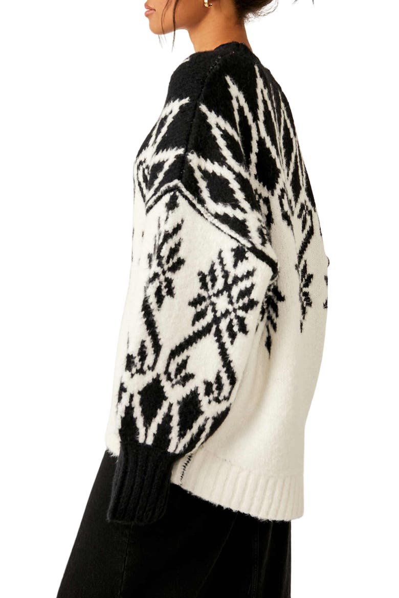 Fireside Tunic Sweater, Alternate, color, IVORY