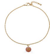Loni Paul Jewelry Peach Moonstone and Citrine Inlay Necklace