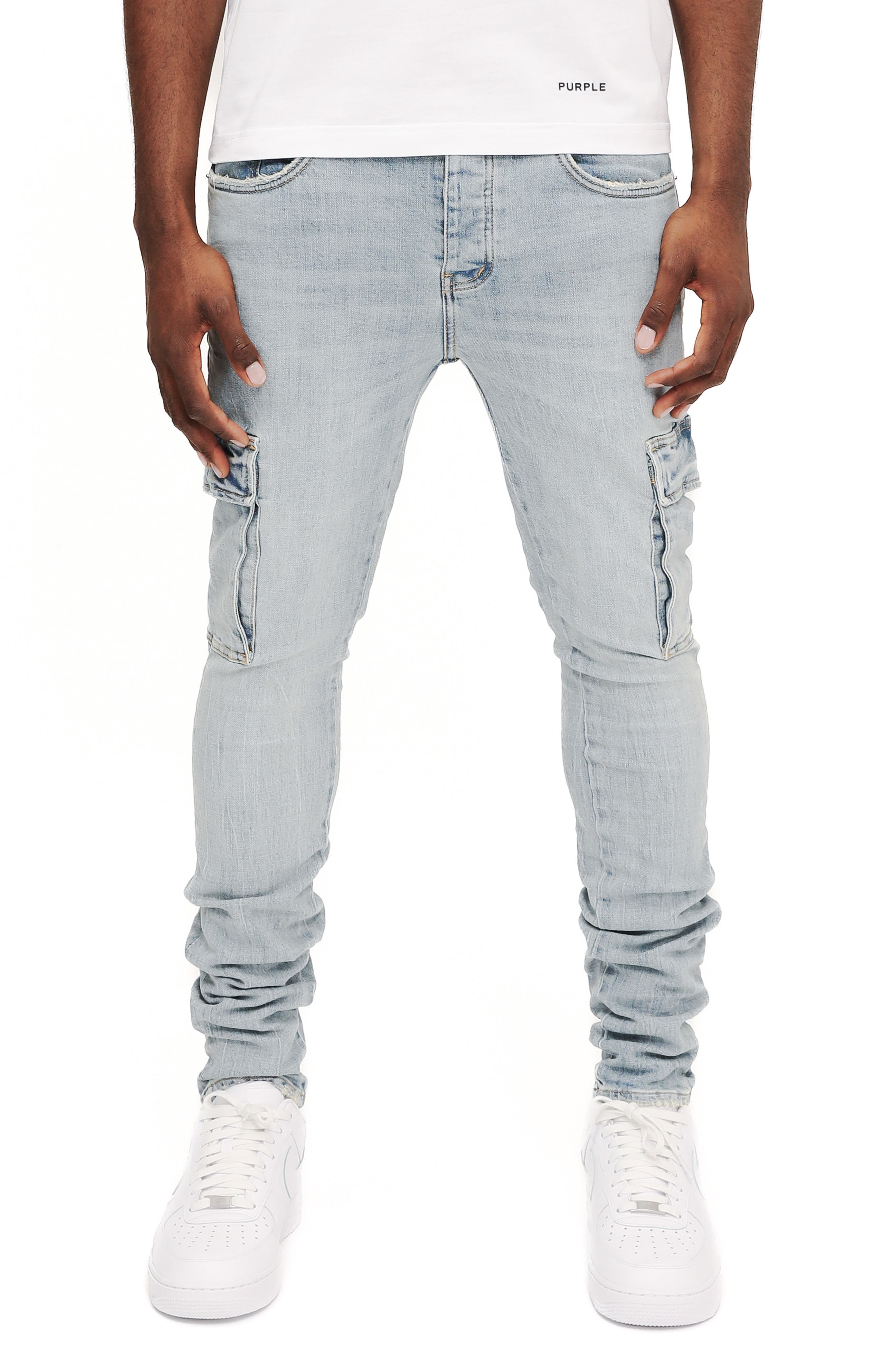PURPLE BRAND Skinny Cargo Jeans