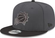 New Era Men's New Era Gray/Black Phoenix Suns Logo 2-Tone 9FIFTY Snapback Hat