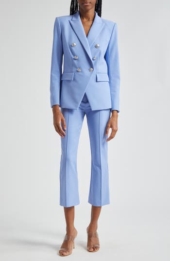 Veronica Beard Jaya Kick-flare Pants In Hydrangea