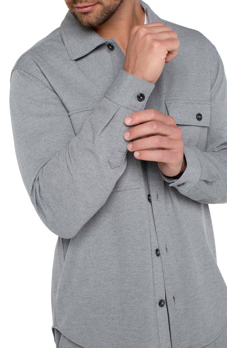 Liverpool Los Angeles Easy Piqué Overshirt, Alternate, color, 