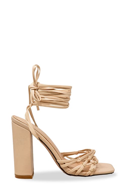 Chase & Chloe Chase And Chloe Lyria Ankle Wrap Sandal