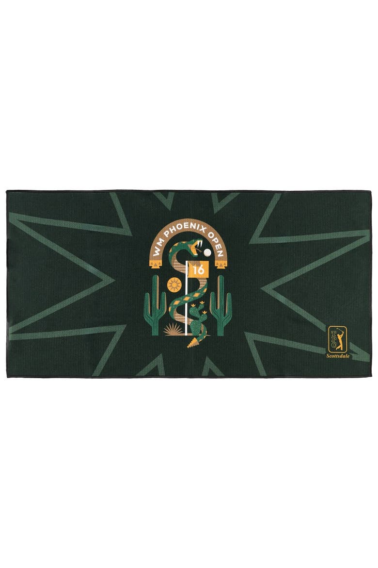 WM Phoenix Open 16" x 31.25" Hi-Def Starburst Ultimate Microfiber Golf Towel, Main, color, Green