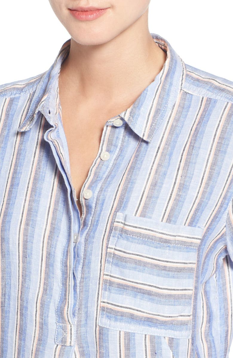 Caslon<sup>®</sup> Linen Shirtdress, Alternate, color,