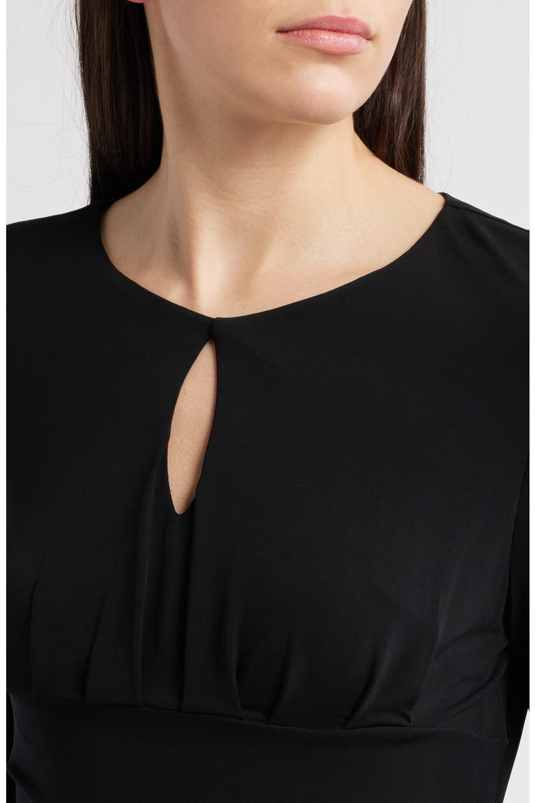 Eden Long Sleeve Body-Con Midi Dress, Alternate, color, BLACK