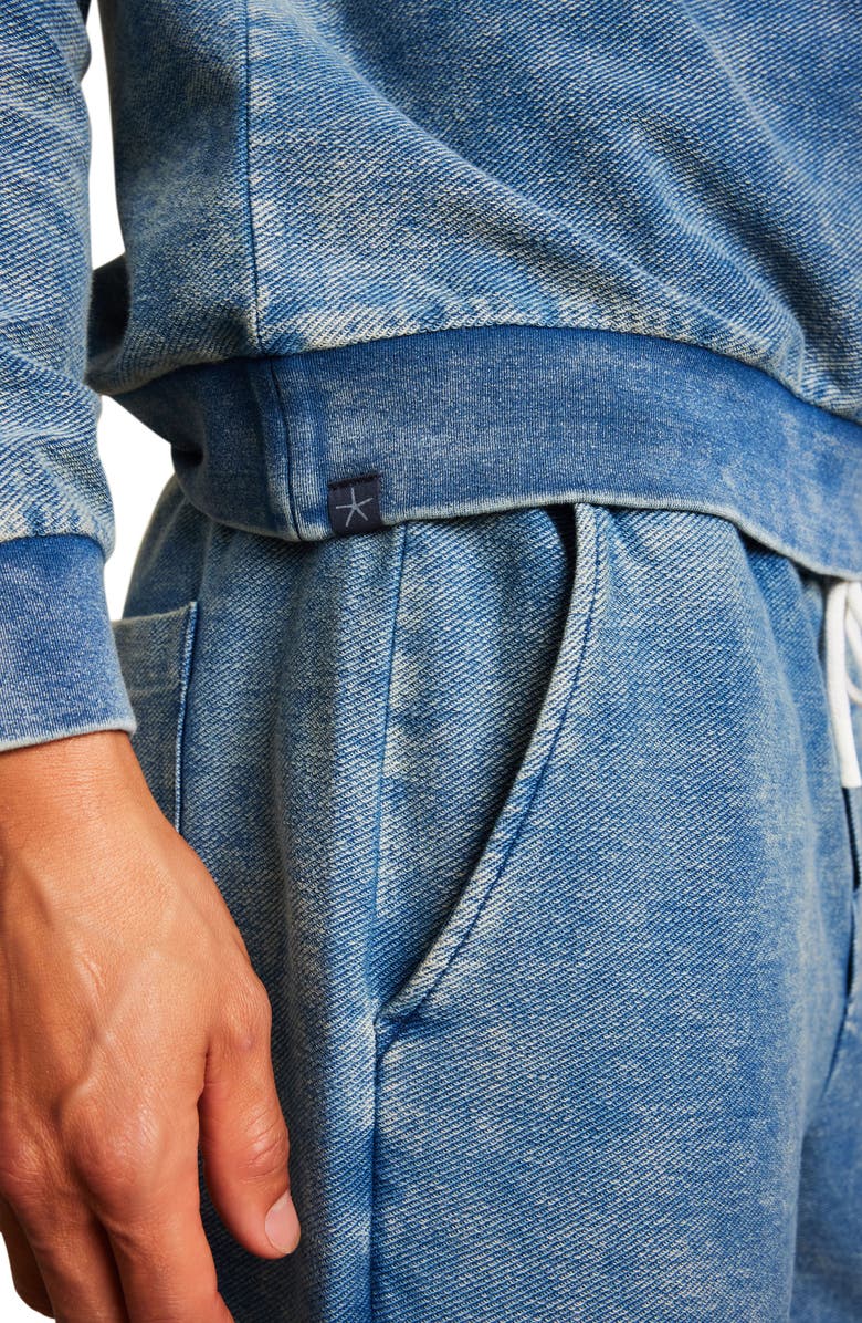 Barefoot Dreams<sup>®</sup> Denim Wash Knit Drawstring Track Pants, Alternate, color, 