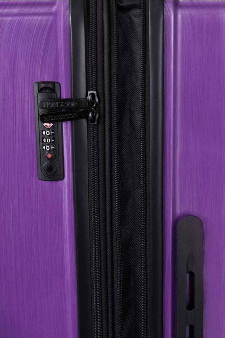 New York Elite 3 Piece (20"/24"/28") Luggage Set With 3 Packing Cubes, Alternate, color, Purple