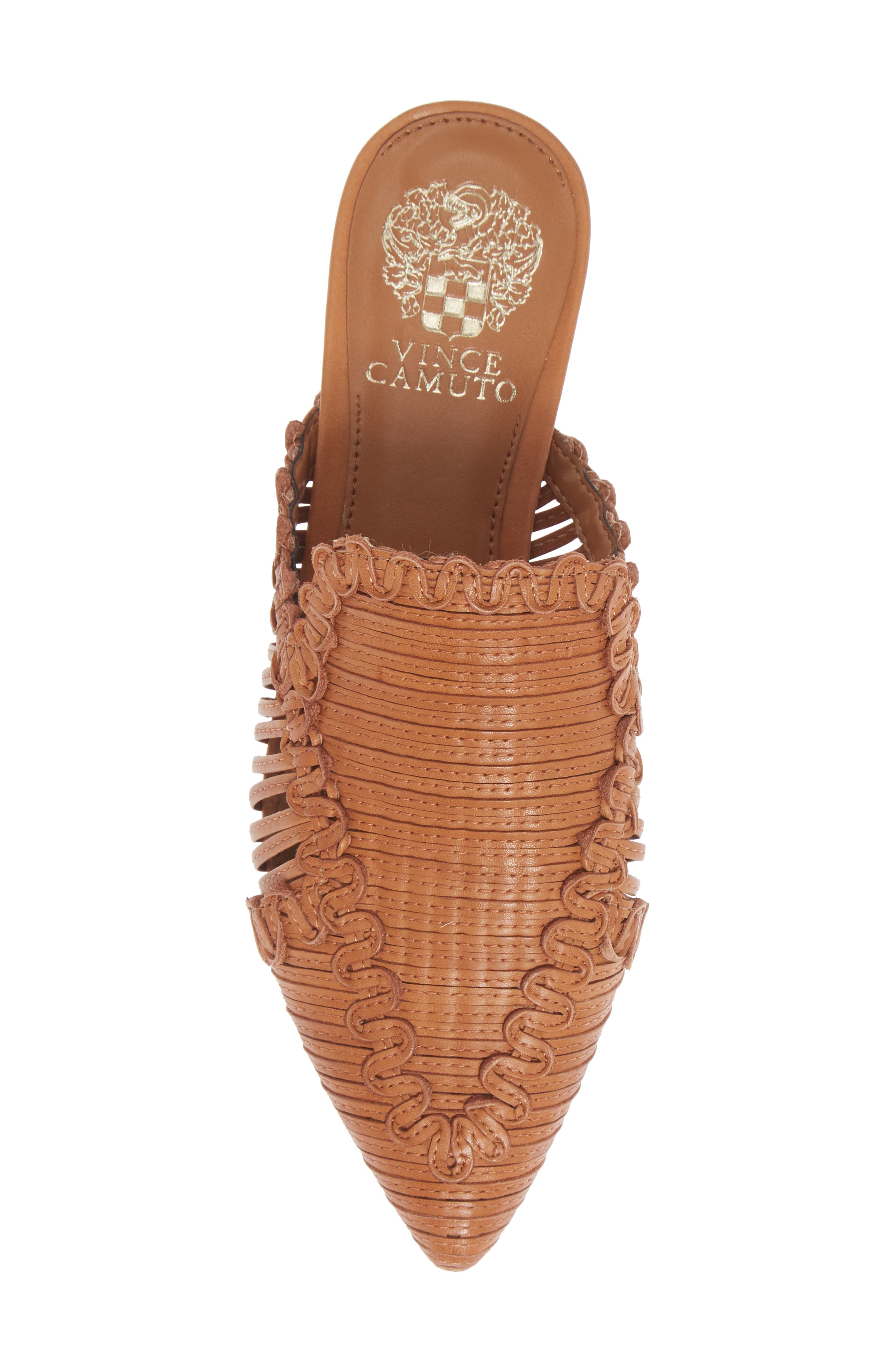 Manindie Pointed Toe Mule, Alternate, color, BRICK LEATHER