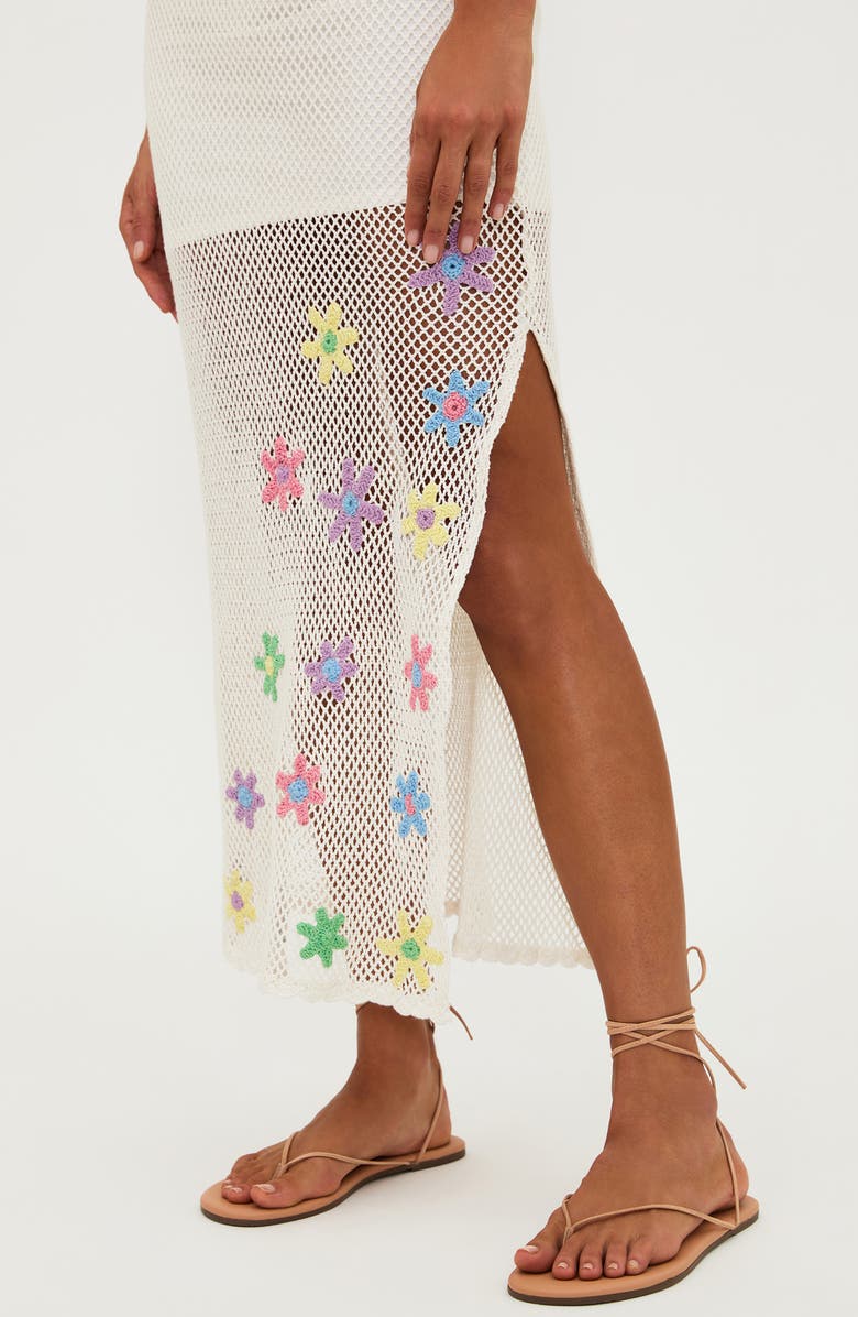 Beach Riot Diana Mesh Midi Dress, Alternate, color, Sublime Spring Crochet