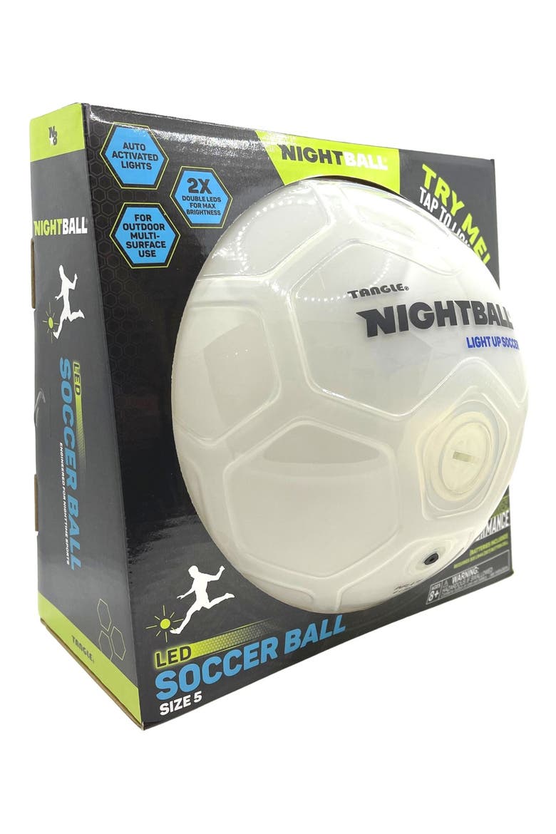 NightBall Soccer Ball, Alternate, color, WHITE