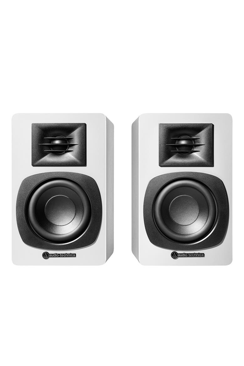 AT-SP3X Powered Bluetooth Bookshelf Speakers, Alternate, color, White