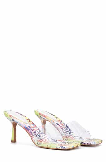 Torgeis California Clear Strap Stiletto Sandal