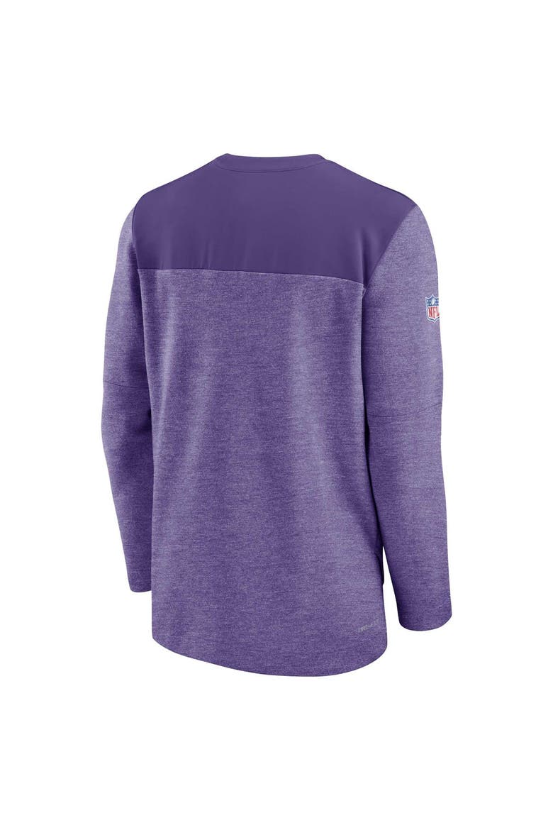 Men's Nike Purple Minnesota Vikings Sideline Lockup Performance Quarter-Zip Top, Alternate, color, Purple