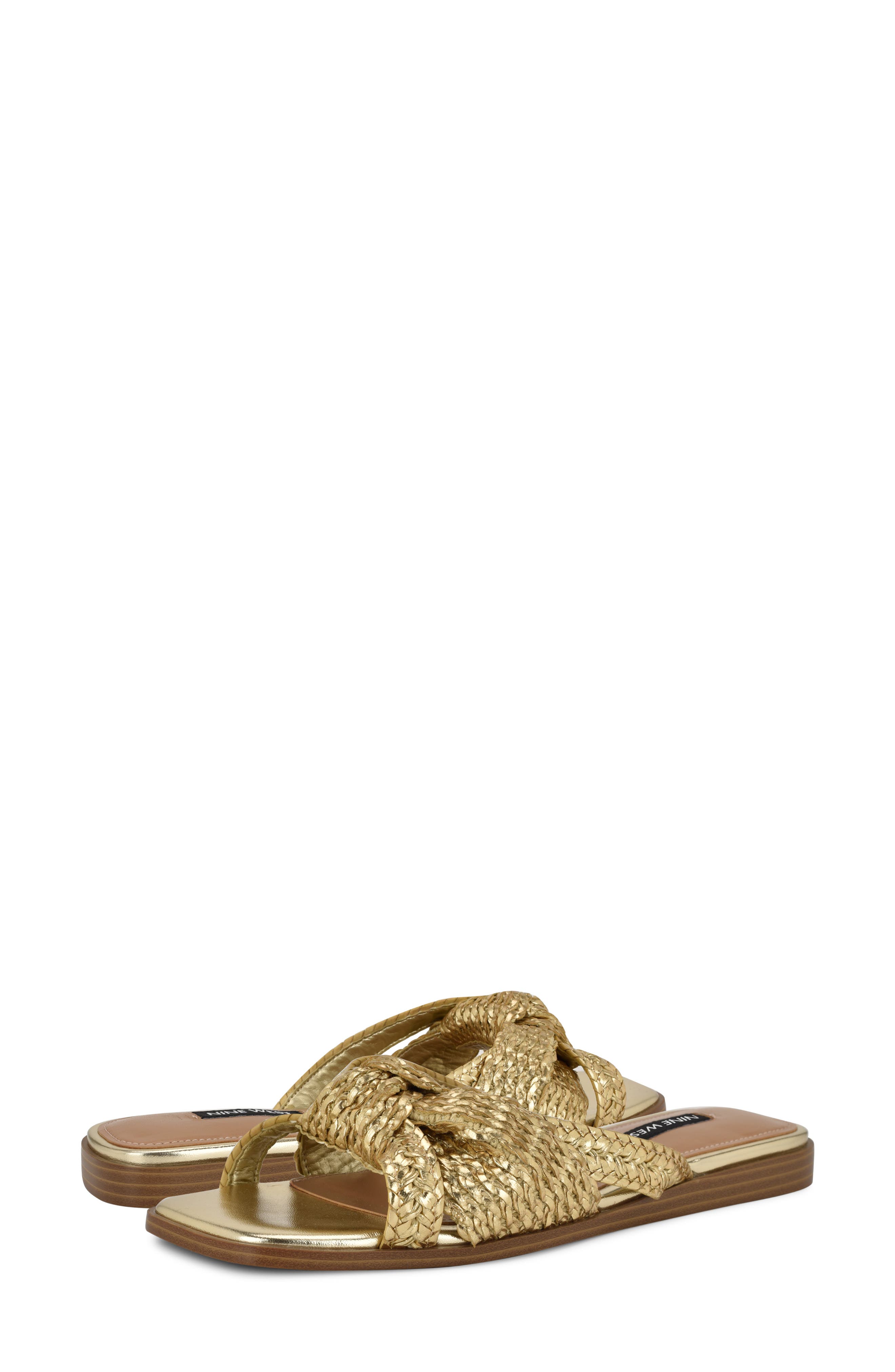 Omansa Slide Sandal, Alternate, color, PLATINO