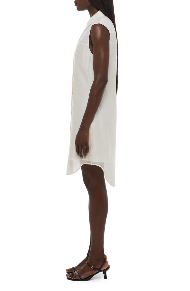 Helmut Lang Sleeveless Shirtdress, Alternate, color, 