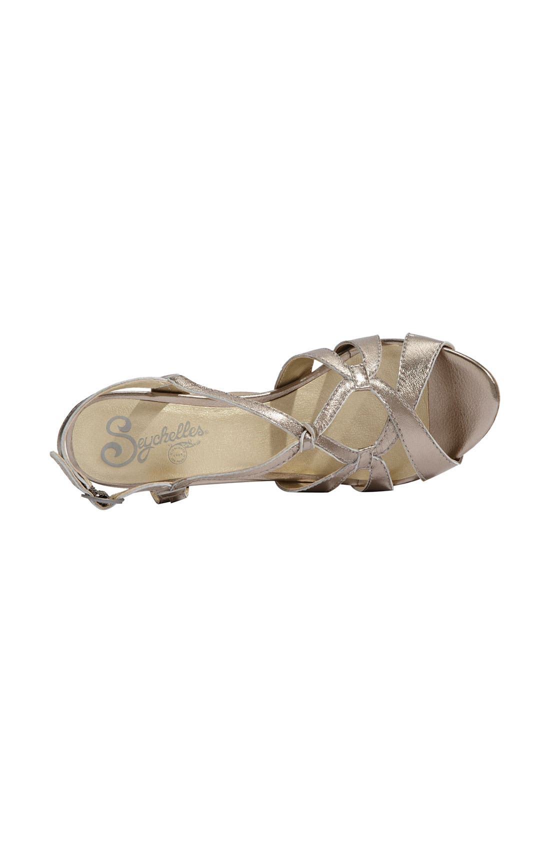 'Purr' Wedge Sandal, Alternate, color, PEWTER