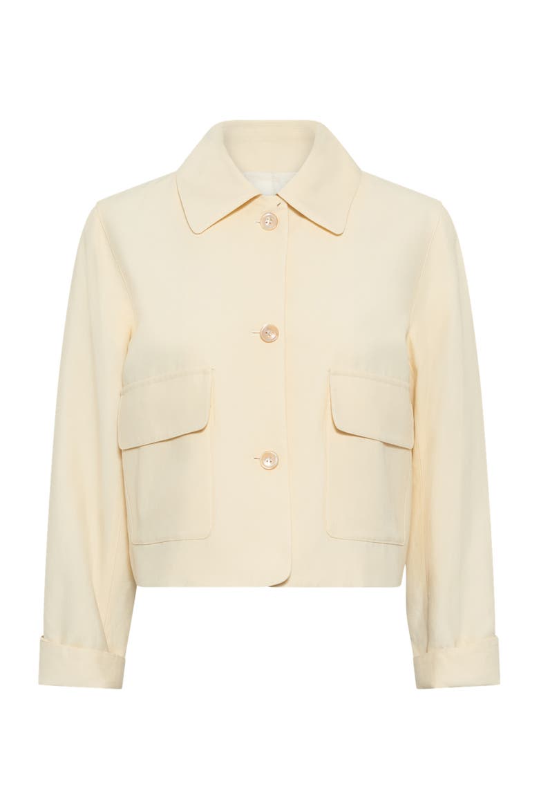 Tilda Cropped Jacket, Alternate, color, Yellow
