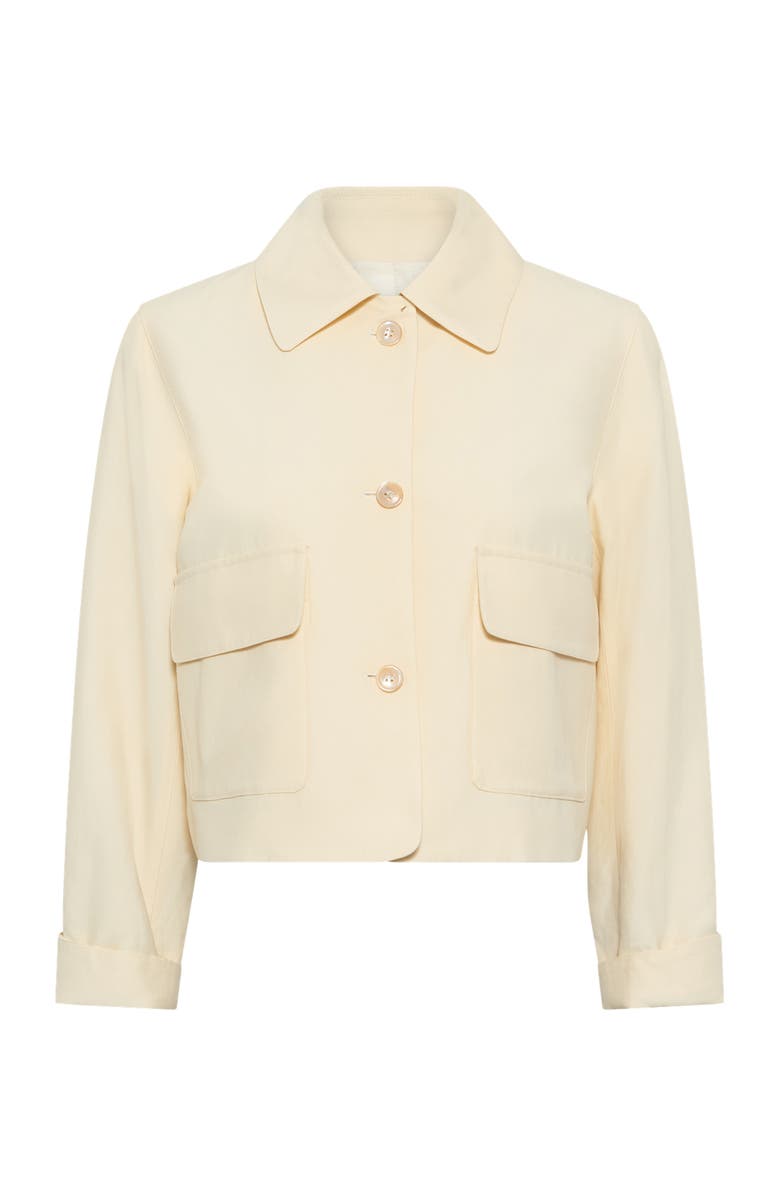 GERARD DAREL Tilda Cropped Jacket, Alternate, color, Yellow
