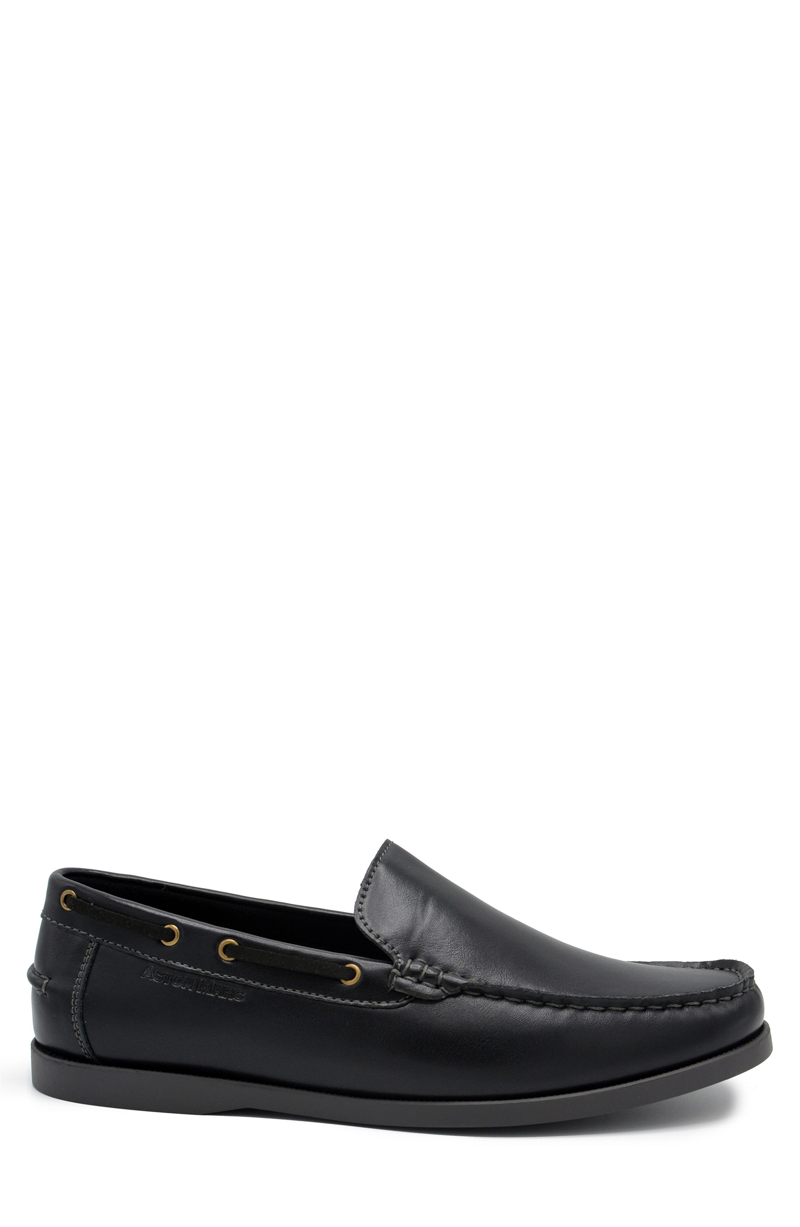 ASTON MARC Abrams Slip-On Loafer, Alternate, color, Black