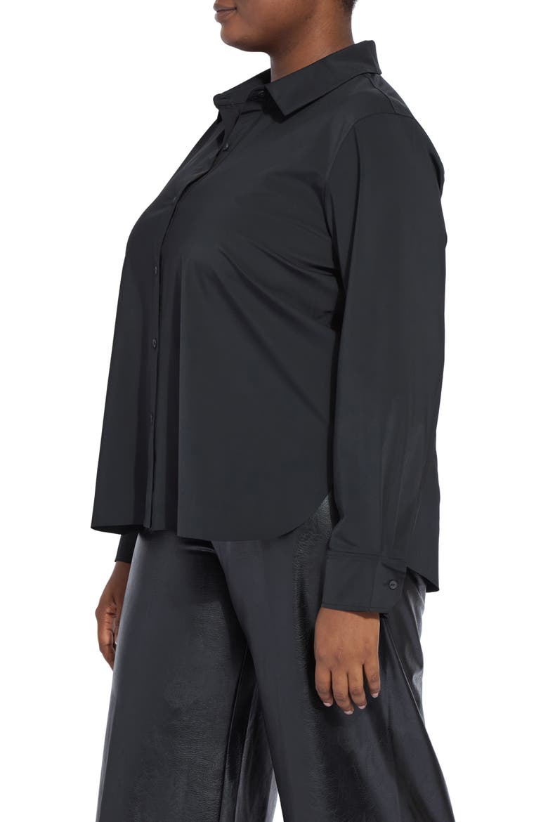 Connie Slim Fit Button-Up Shirt, Alternate, color, BLACK