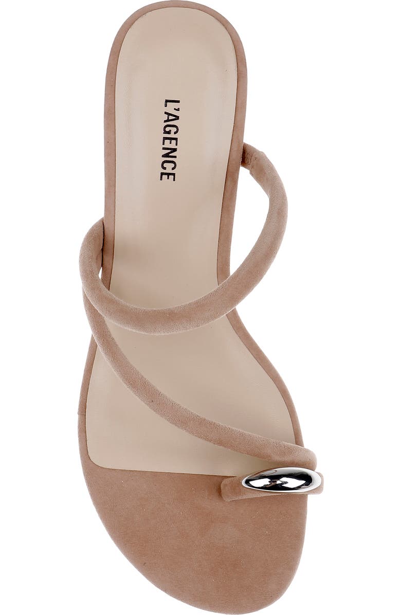 L'AGENCE Maritza Wedge Slide Sandal, Alternate, color, Cappuccino Suede