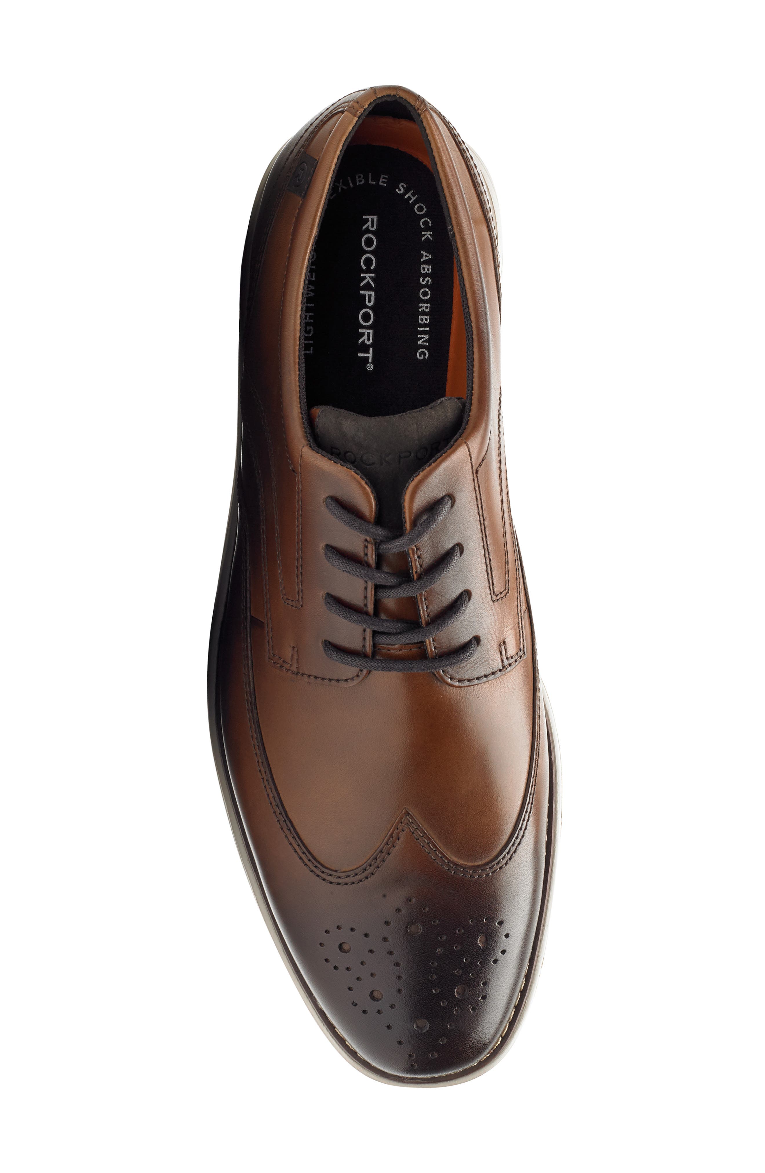 Rockport Garett Wingtip, Alternate, color, Cognac