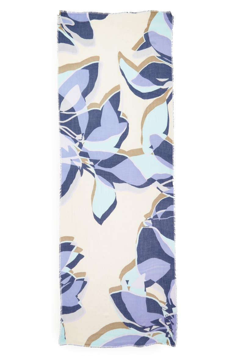 'Silhouette' Scarf, Alternate, color, PEACOAT