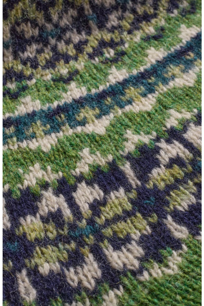 British Highlands Crew Neck Cardigan, Alternate, color, Fern Green