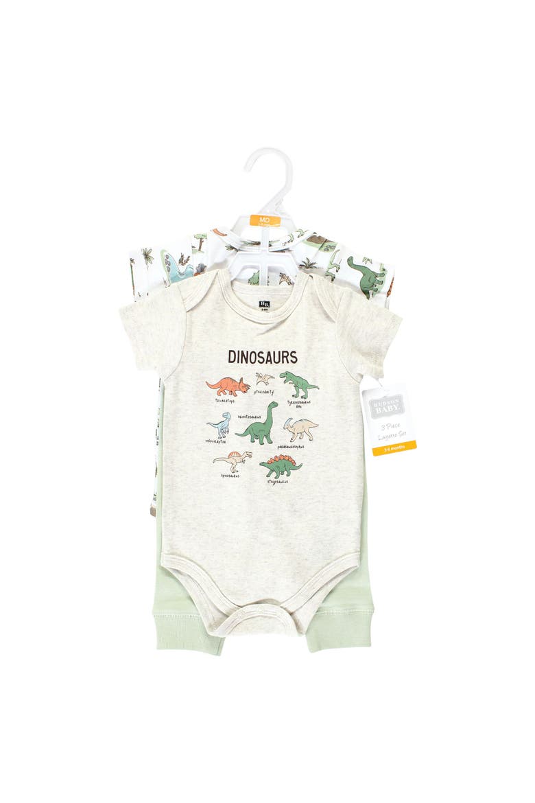 Two Bodysuits & Matching Pants Apparel Set, Alternate, color, Dinosaur Adventures Short